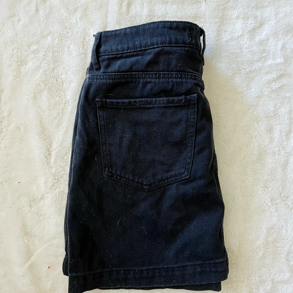 black jean skirt with front tie! - Picture 4 of 5